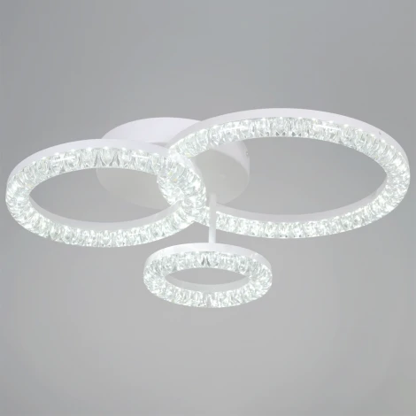 Потолочная люстра светодиодная на штанге с регулировкой цветовой температуры, яркости и ночным режимом Reluce 29847-0.3-03E WH