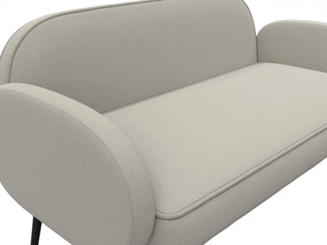 Диван прямой Лига-086 (Фанера/Металл/Рогожка/Бежевый) Лига Диванов 131080