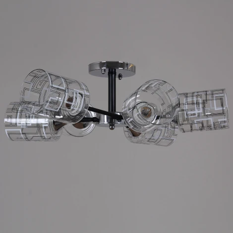 Потолочная люстра на штанге Reluce 26260-0.3-06 CR+BK