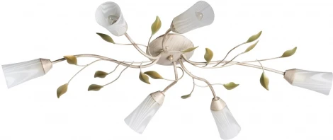 Потолочная люстра MW-Light Восторг 242015306 (220V, лепестки, листья, ветки)