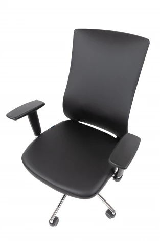 Офисное кресло Chairman 500LUX Россия экокожа черный БП 7210650