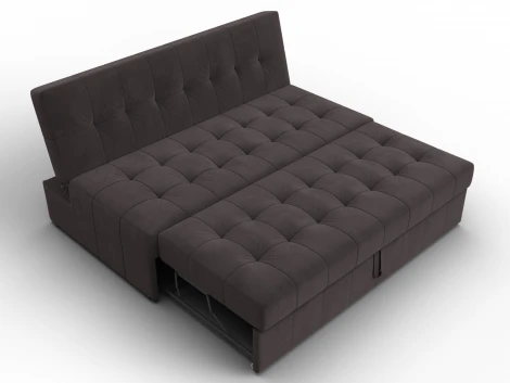 Диван прямой Лига-107 (160) (ЛДСП,Брус,Фанера,Велюр/Коричневый) Лига Диванов 134921