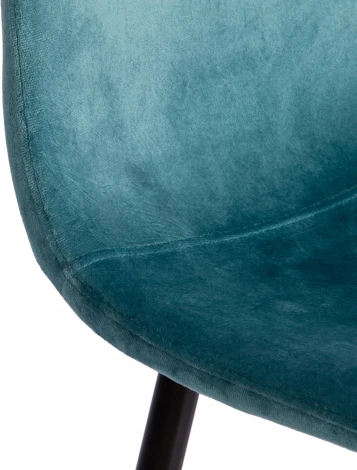 Обеденный стул Tetchair BREEZE (Вельвет,Металл/Бирюзовый,Черный)