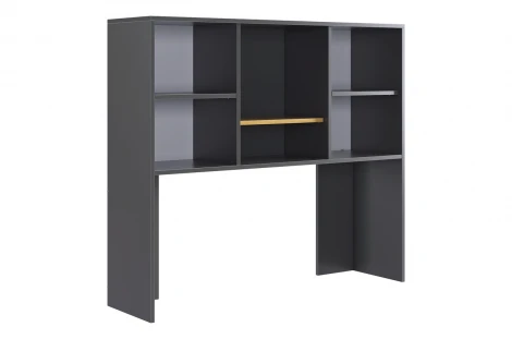 Лайт-2 Надстройка стола компьютерного 1200 Mebelson (ЛДСП/Дуб крафт золотой,Серый) арт.NKL02S1.2.3319