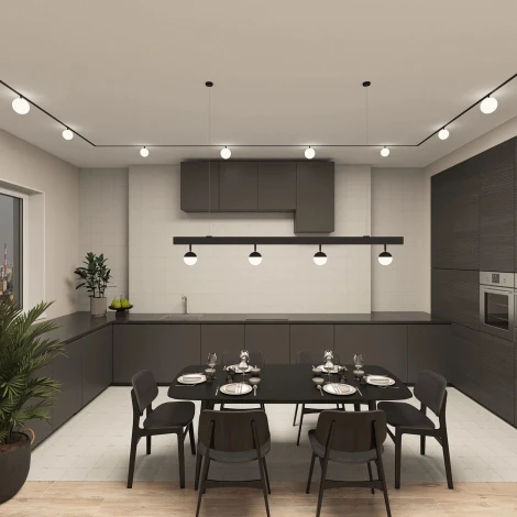 Трековый светильник LED с ПДУ 220V Denkirs Smart Mon DK8055-BK (шар)