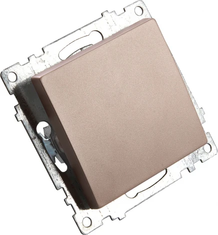 Выключатель одноклавишный (шампань) Stekker Катрин 39589