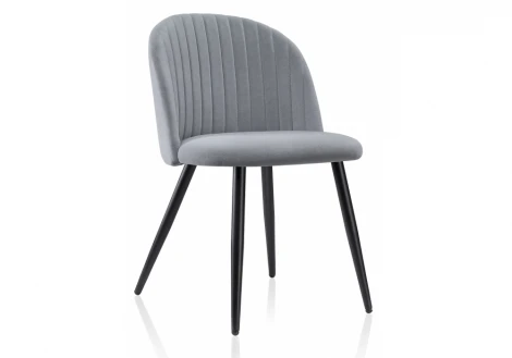 Стул Woodville на металлокаркасе Gabi 1 gray / black 15110