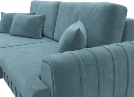 Диван угловой Лига-057 НПБ угол левый Лига Диванов (Велюр) арт.129269L