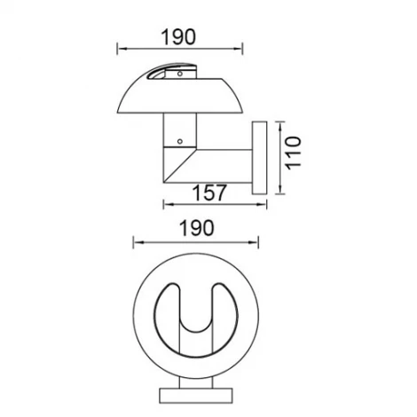 Настенный светильник уличный Oasis Light W2251S