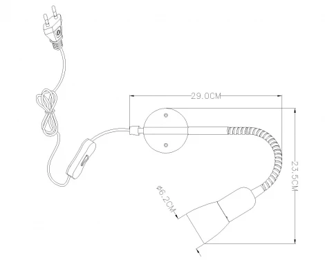 Спот Globo CATHY 5453-1W (220V, выключатель, круглые)