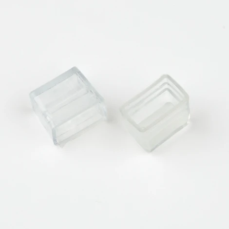 Изолирующий зажим (заглушка) для светодиодных лент ULS-N01 NEON 12В, 6x12мм 25 штук в пакете Uniel Neon UCW-N01 CLEAR 025 POLYBAG