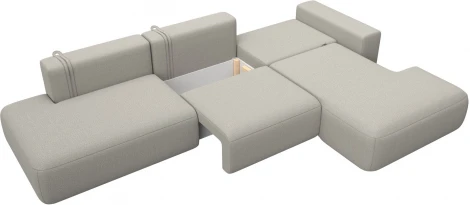 Диван угловой Лига-036 НПБ Модерн Лонг правый угол Лига Диванов (Рогожка) арт.125470