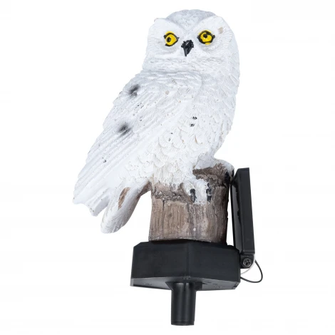 Садовый светильник на солнечной батарее «Полярная сова». 1 светодиод, 1*АA Ni-Mh аккумулятор в/к. IP44 Uniel USL-S-823/PM290 POLAR OWL