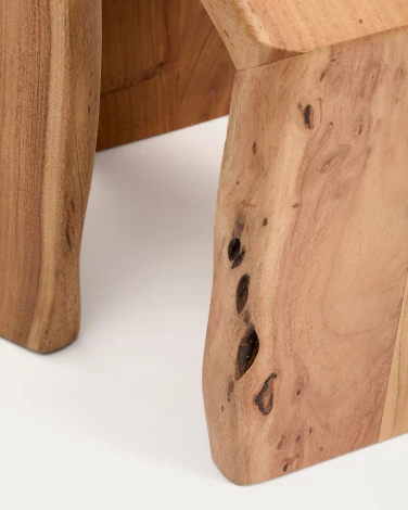 Комплект из 2-х столиков Lomiri из массива акации с выбеленной отделкой 50 x 42 см/34 x 42 La Forma (ex Julia Grup) 419813