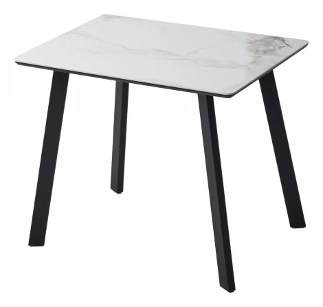 Стол ТИК ТАК 90 цвет PANDORA LIGHT Пандора, керамика / Черный каркас M-City 64652