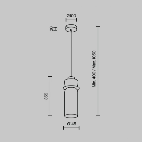 Подвесной светильник светодиодный Modelux MODESTYLE MS.1410.120 CR