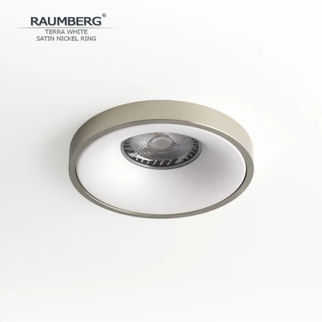 Встраиваемый светильник Raumberg TerraWh\SNi White\Satin Nickel