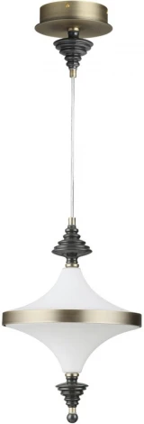 Подвесной светильник Odeon Light Ula 5404/23L бронзов.брашированн./черный/стекло/керамика LED 23W 3000K (220V, на проводе)