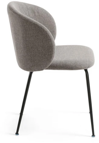 Обеденный стул La Forma (ex Julia Grup) Minna (Серый/ Сталь,Фанера,Пена)