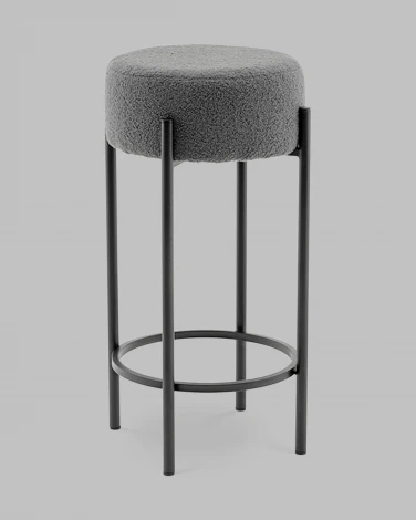 Стул барный Беккет букле темно-серый Stool Group арт.УТ000041574