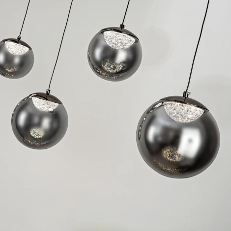 Подвесной светильник светодиодный с пультом с регулировкой цветовой температуры Modelux ML.2338.6 BK