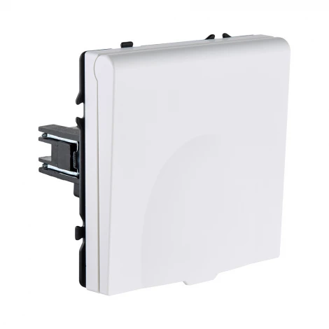 Розетка штепсельная SCHUKO 16A/250 В с крышкой, белый матовый Kollinger Eclipse EC-015WH