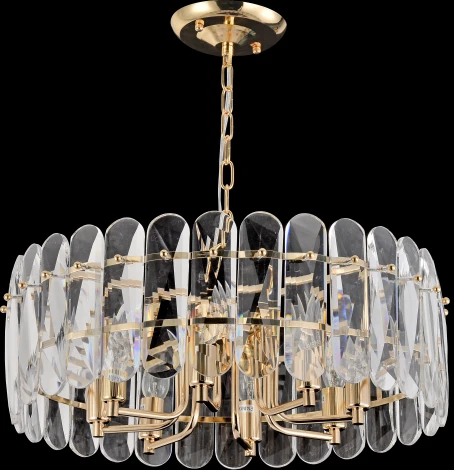 Подвесная люстра хрустальная Rivoli Janice 1044-308 (220V, на цепи)