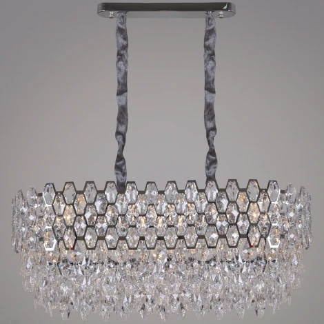 Подвесная люстра хрустальная Reluce 00995-0.4-10L MX CH