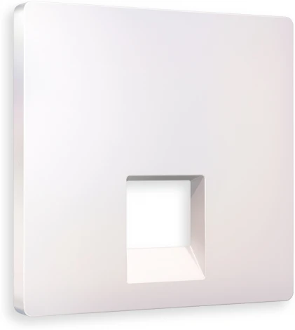 Лицевая панель Ambrella Volt ALFA (Жемчуг) для компьютерной/телефонной розетки RJ-45/RJ-11 QUANT AP2120