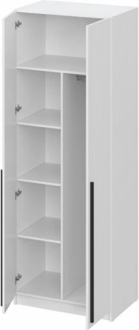 Шкафы Woodville Бирма ШК-800 белое дерево / белое дерево