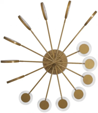 Потолочная люстра на штанге Megan 10164L Gold (LED, 220V, круглые, кольцо)