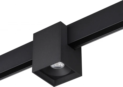 Трековый Wi-Fi низковольтный светильник Novotech SHINO FLUM 359519 черный диммир. со сменой цв.температуры, Tuya Smart Life IP20 LED 10W 48V 3000-6000K (управление смартфоном, умный дом - Алиса, Smart Life)