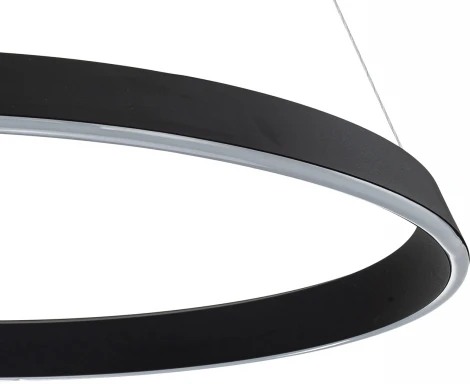 Подвесной светильник 14019/1P Black Indigo Orta V000090L (регулировка яркости, LED, 220V, пульт управления, на тросе, кольцо)