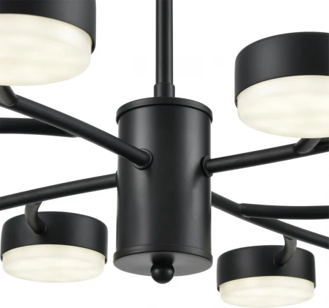 Потолочная люстра на штанге Lumion Torina 8117/12 черный, металл LED GX53 12*7W 220V