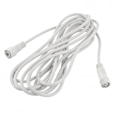 Удлинитель для гирлянд серии F90PRO 5м статика/мерцание IP67 белый Uniel UCX-F90 E/5M/WH