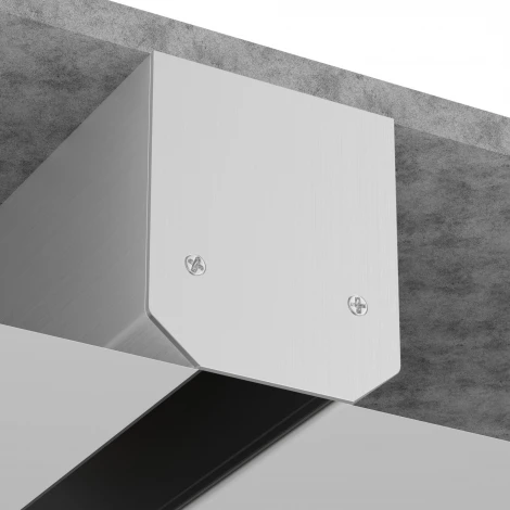 Заглушка торцевая для профиля TRA004MP-21S S35 серый (магнитный) Maytoni Technical TRA004MPEC-21S