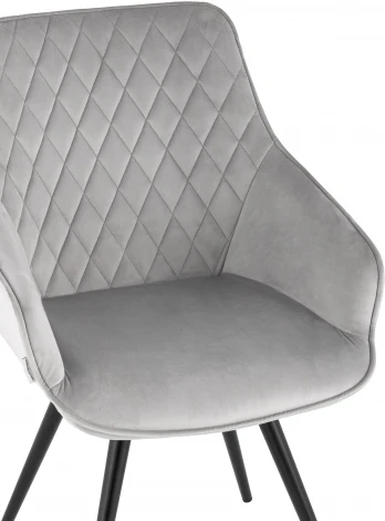 Стул вращающийся Сеул велюр светло-серый УТ000035942