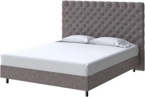 PROxSON Кровать Paris Boxspring Standart (Ткань: Велюр Gratta 7 Жареный миндаль) 160x200