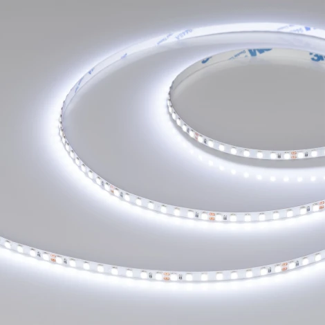 Светодиодная лента RT-A160-5mm 24V Cool 8K (9.6 W/m, IP20, 2835, 5m) (Arlight, Открытый) 037808