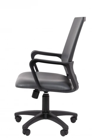 Офисное кресло Chairman 606 Россия экокожа серая 7215745