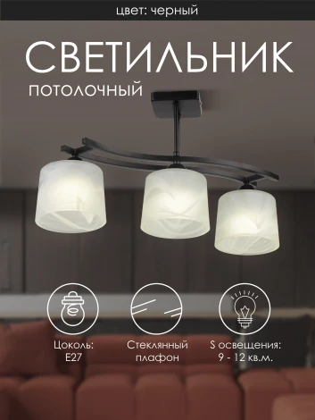 Потолочная люстра на штанге Мелодия Света 000061923