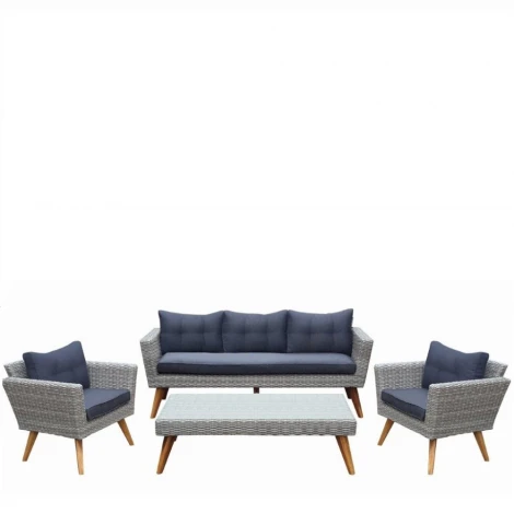 Комплект плетеной мебели Afina AFM-605G Grey