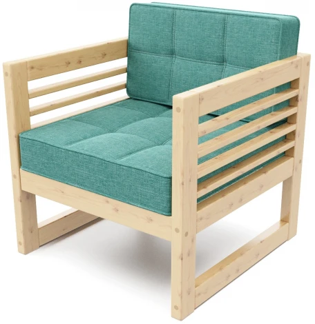 Кресло Arsko Сега сосна рогожка бирюзовая