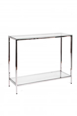 Консольный стол AllConsoles 2081-CS clear зеркальный хром