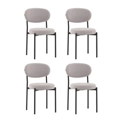 Стул Бриф DD букле светло-серый 4 шт. Stool Group арт.УТ000041545