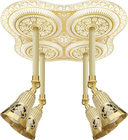 Спот Fede San Sebastian Four FD1067FOP (220V, цветы, круглые, под старину)