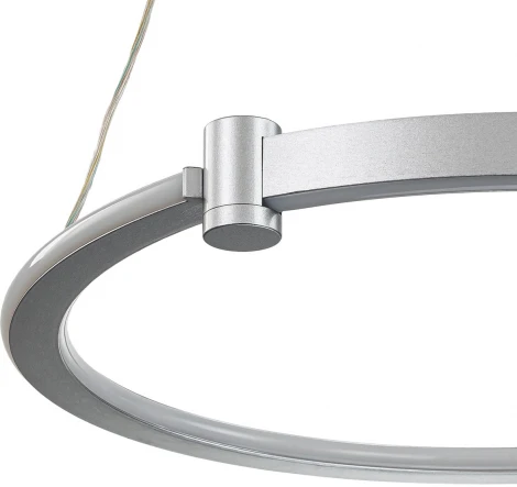 Подвесной светильник 14015/1P Silver Indigo Circolato V000078L (регулировка яркости, LED, 220V, пульт управления, на тросе, кольцо)