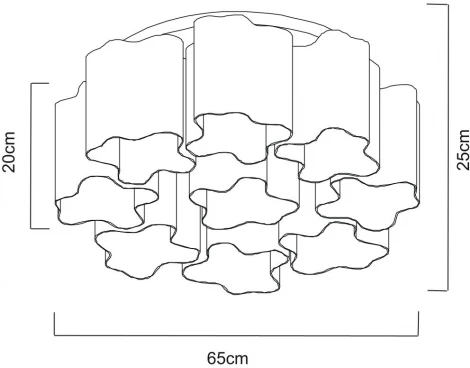 Потолочная люстра Arte Lamp Serenata A3479PL-9CC