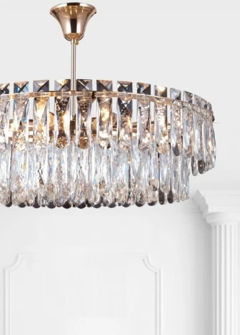 Потолочная люстра на штанге Lumien Hall Kristin LH0066/8C-AB-CL