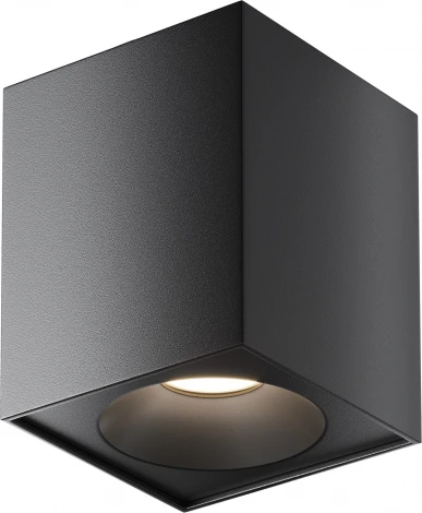 Потолочный светильник Zoom GU10 1x50Вт IP 65 Maytoni Technical C030CL-01B (220V, куб)